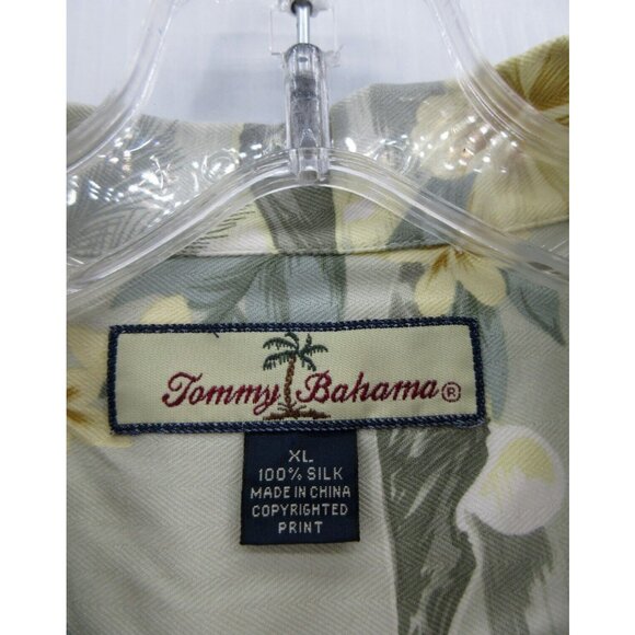 Tommy Bahama Shirt XL Silk Hawaiian Button Up Loop Collar Tropical - Picture 8 of 9